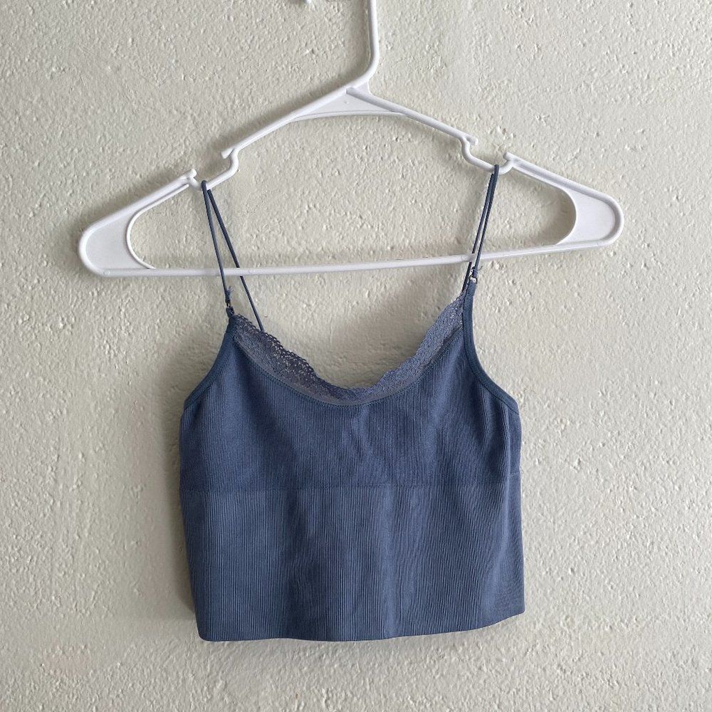 Urban Outfitters Out from Under Cameron blue lace cami top Size XS/S no signs of